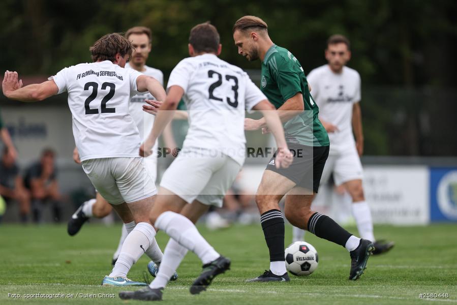 sport, Sportgelände, Kreisliga Würzburg Gr. 2, Karbach, Fussball, FV Gemünden/Seifriedsburg, BFV, 7. Spieltag, 03.09.2026, (SG 1) Urspringen/Karbach/Duttenbrunn - Bild-ID: 2580448